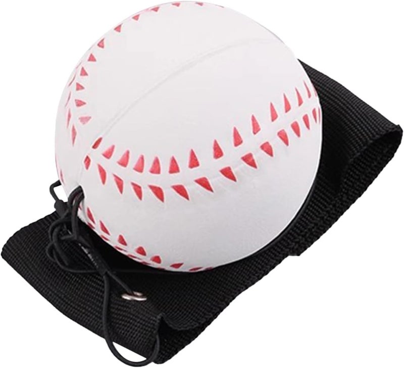aoukoslt Wrist Return Ball, Sports Wrist Ball, Baseball On A String Rubber Rebound Wristband, Durable Elastic String Attached Rebound Balls - Image 1